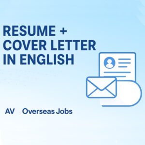 Resume + Cover Letter in English