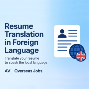 Resume Translation in Foreign Language