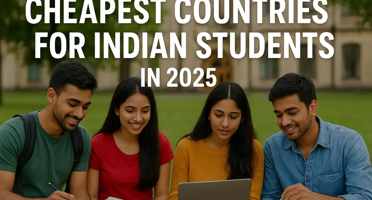 cheapest countries for Indian students