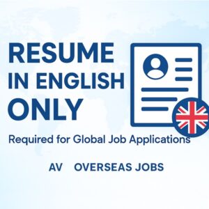 Resume in English Only